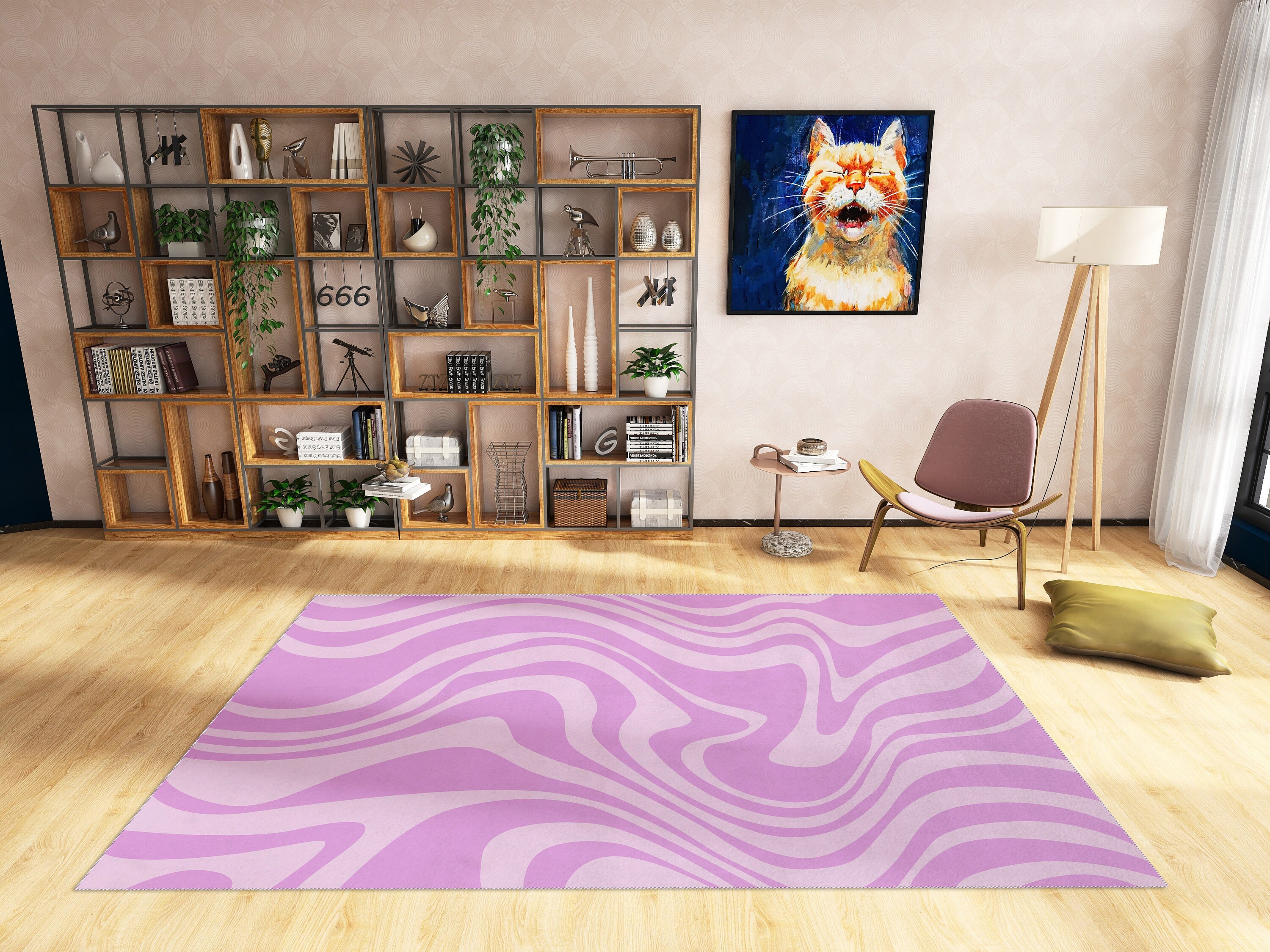 Hippie Personalized Area Rug for Boho Chic Living Room or Bedroom Decor - Image 2