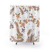Hippie Rainbow Shower Curtain | Halloween Design, Peace Love Freedom, Bathroom Decor | luxury shower curtains