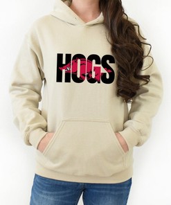 Hogs Hoodie Razorback Pullover For University Of Arkansas Fans