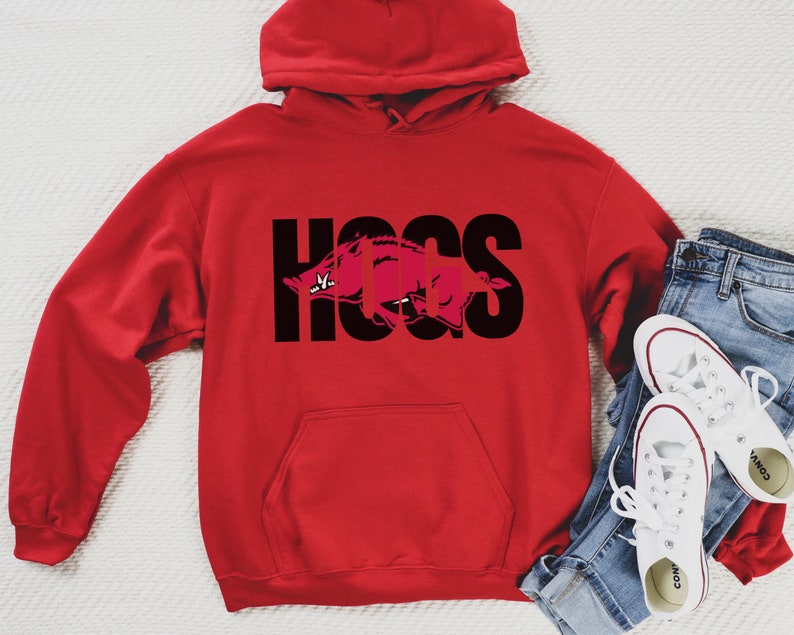 Hogs Hoodie Razorback Pullover For University Of Arkansas Fans - Image 3