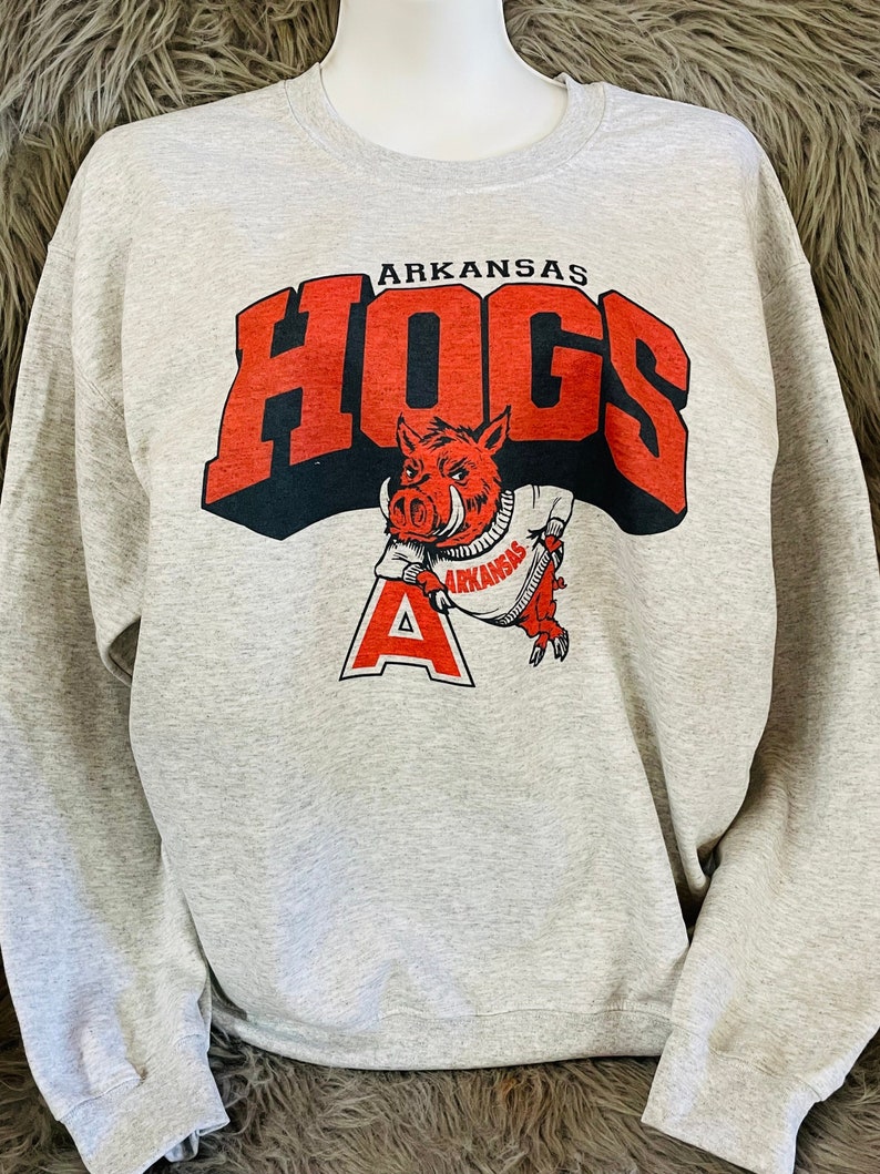 Hogs Sweatshirt, Arkansas Sweatshirt, Arkansas Fan Crewneck Sweatshirt, Hoodie, Shirt Perfect For Razorbacks Fans