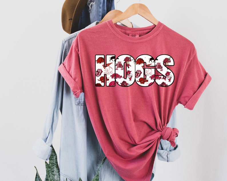 Hogs Throwback Shirt, Vintage Arkansas Razorback Tshirt Sweatshirt, Hoodie