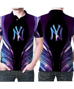 Holographic Yankees Logo Polo Shirt for True Fans of the Bronx Bombers