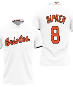 Honor Cal Ripken Jr. and the Baltimore Orioles with the 1985 Cooperstown Collection Mesh White Polo Shirt