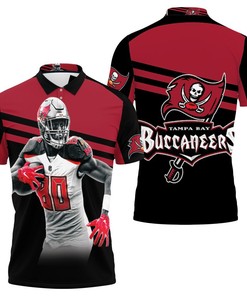 Honor Michael Clayton's Legacy with a Tampa Bay Buccaneers Michael Clayton 80 3D All Over Print Polo Shirt