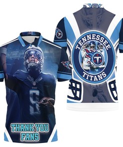 Honor Stevie Mcnair's Legacy with Our 3D All-Over Print Polo Shirt for Tennessee Titans Fans