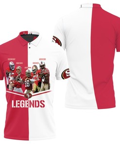 Honor the San Francisco 49ers Legends with this 3D All Over Print Polo Shirt