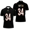 Honoring The Legend Of Chicago Bears Walter Payton #34 In This Nfl American Football Legacy Vintage Navy Polo Shirt
