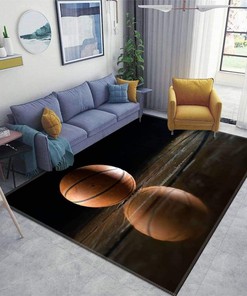 Hoop Dreams Personalized Non-Slip Carpet Area Rug for Indoor and Outdoor Use