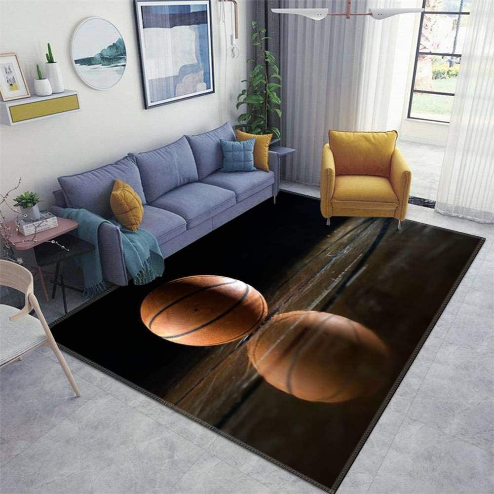Hoop Dreams Personalized Non-Slip Carpet Area Rug for Indoor and Outdoor Use
