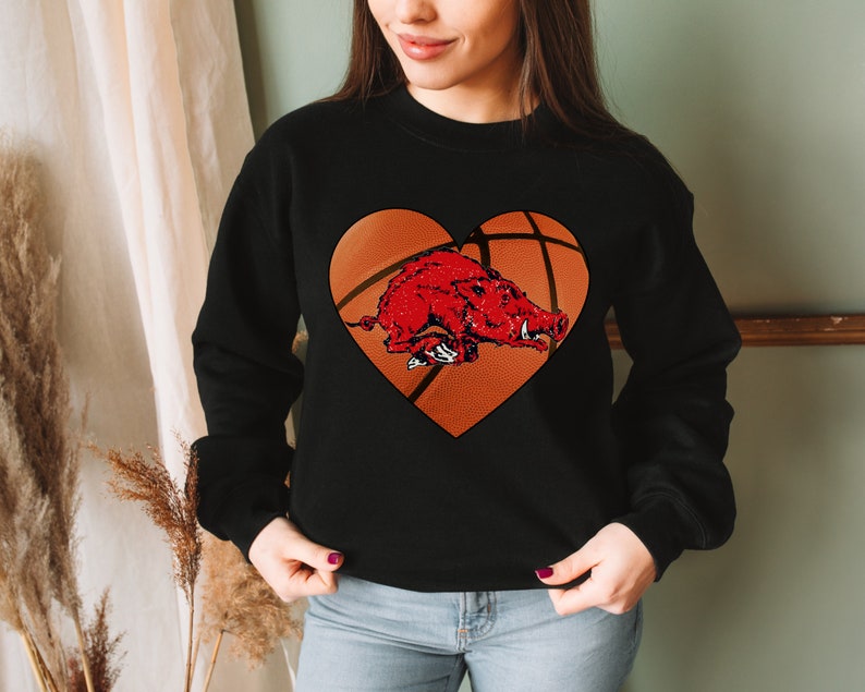 Hoop It Up With Arkansas Razorbacks Basketball Apparel Sweatshirt, Crewneck, Hoodie, And More - Image 2