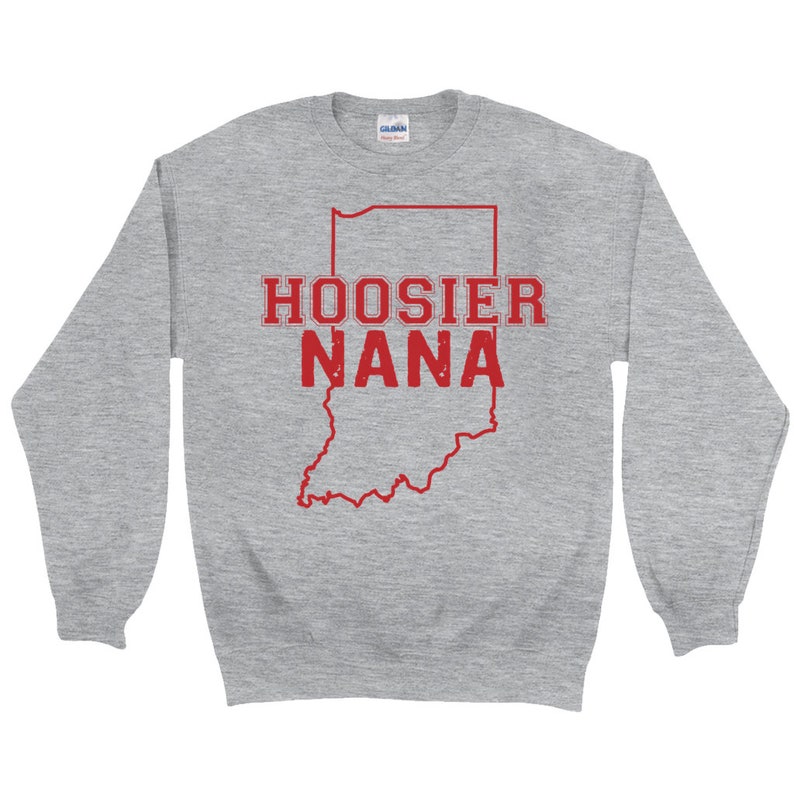 Hoosier Grandma Indiana Hoosier Nana Sweatshirt Grandma Sweatshirt Indiana Gifts For Grandma - Image 2