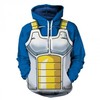 Hot Cosplay Dragon Ball Vegeta 3D Hoodie with Zipper