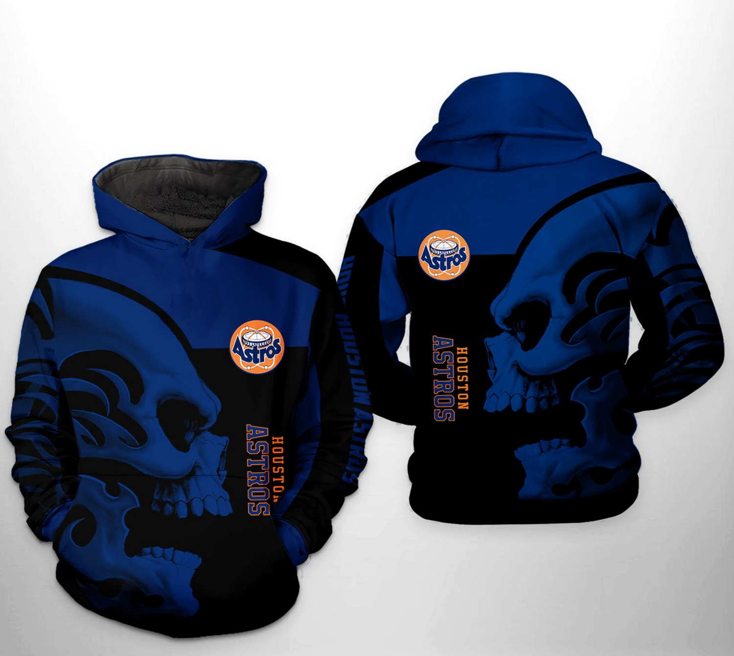 Houston Astros MLB All Over Print Zip Up Hoodie