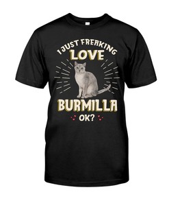 I Just Freaking Love Burmilla Vintage Style Sweatshirt