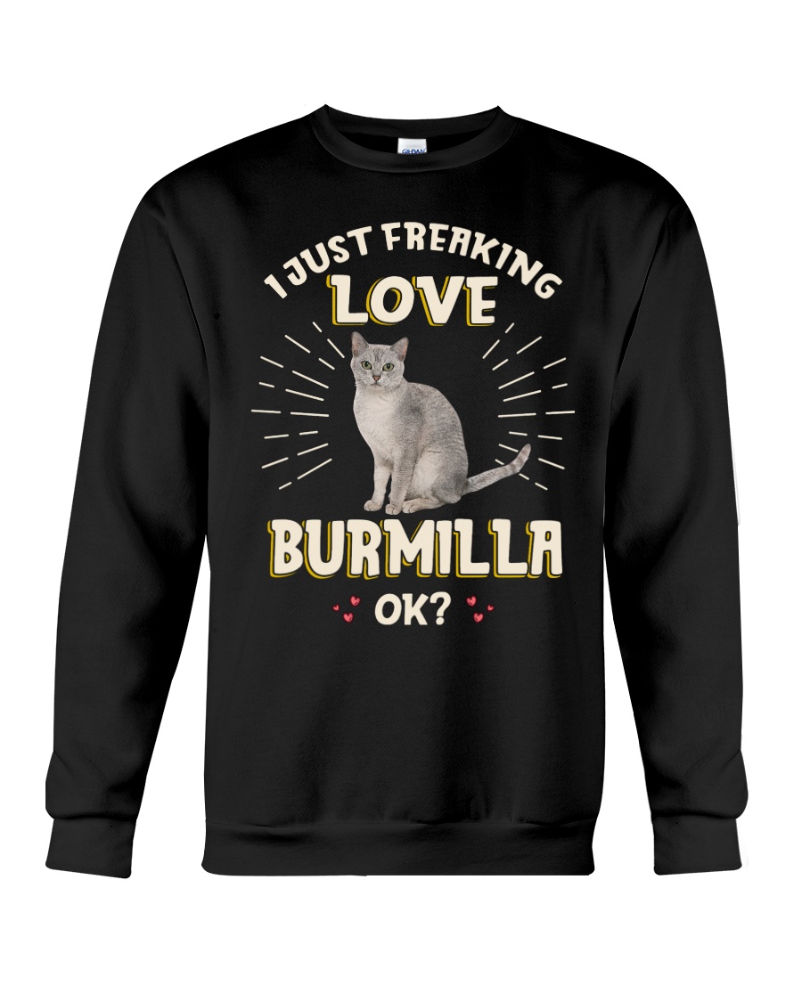 I Just Freaking Love Burmilla Vintage Style Sweatshirt - Image 4