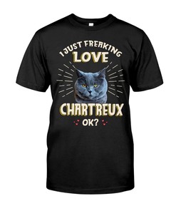 I Just Freaking Love Chartreux Vintage Style Hoodie