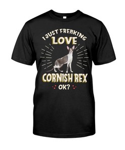 I Just Freaking Love Cornish Rex Vintage Style T-Shirt