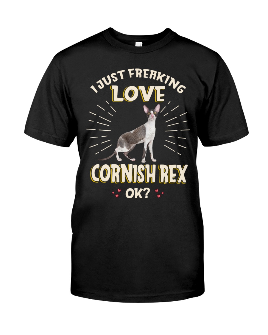 I Just Freaking Love Cornish Rex Vintage Style T-Shirt