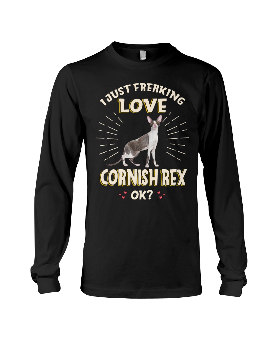 I Just Freaking Love Cornish Rex Vintage Style T-Shirt - Image 3