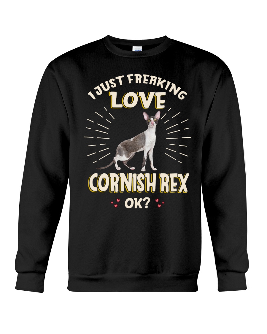 I Just Freaking Love Cornish Rex Vintage Style T-Shirt - Image 4
