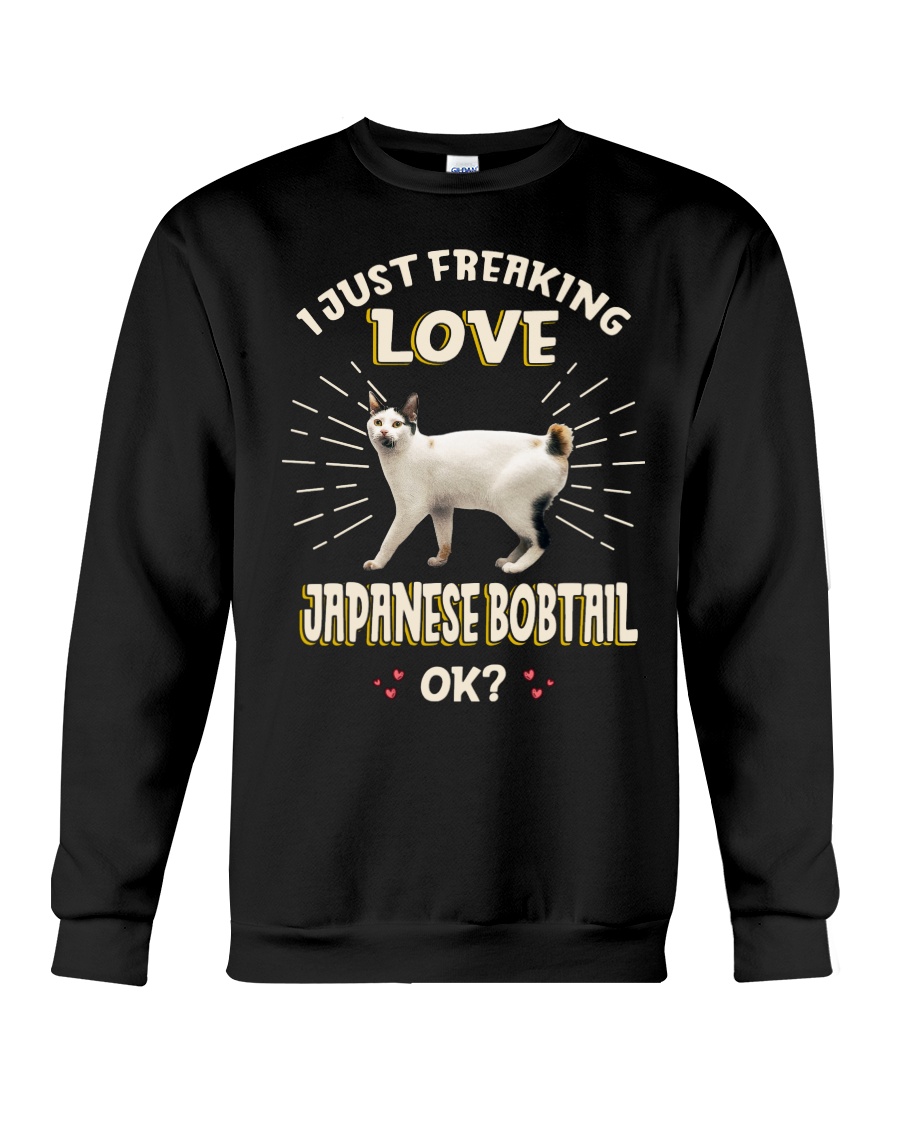 I Just Freaking Love Japanese Bobtail Vintage Style Sweatshirt - Image 4
