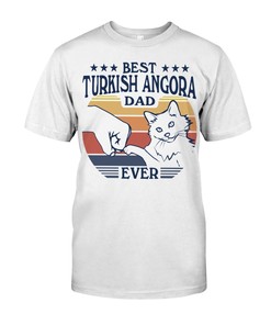 I Love Cats Turkish Angora T-Shirt For Men - A Soft And Cuddly Addition To Your Cat Clothing Collection