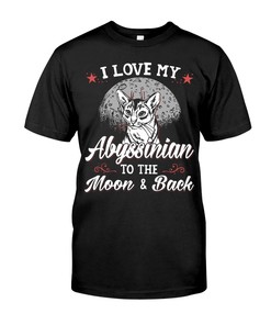 I Love My Abyssinian To The Moon And Back Sweatshirt