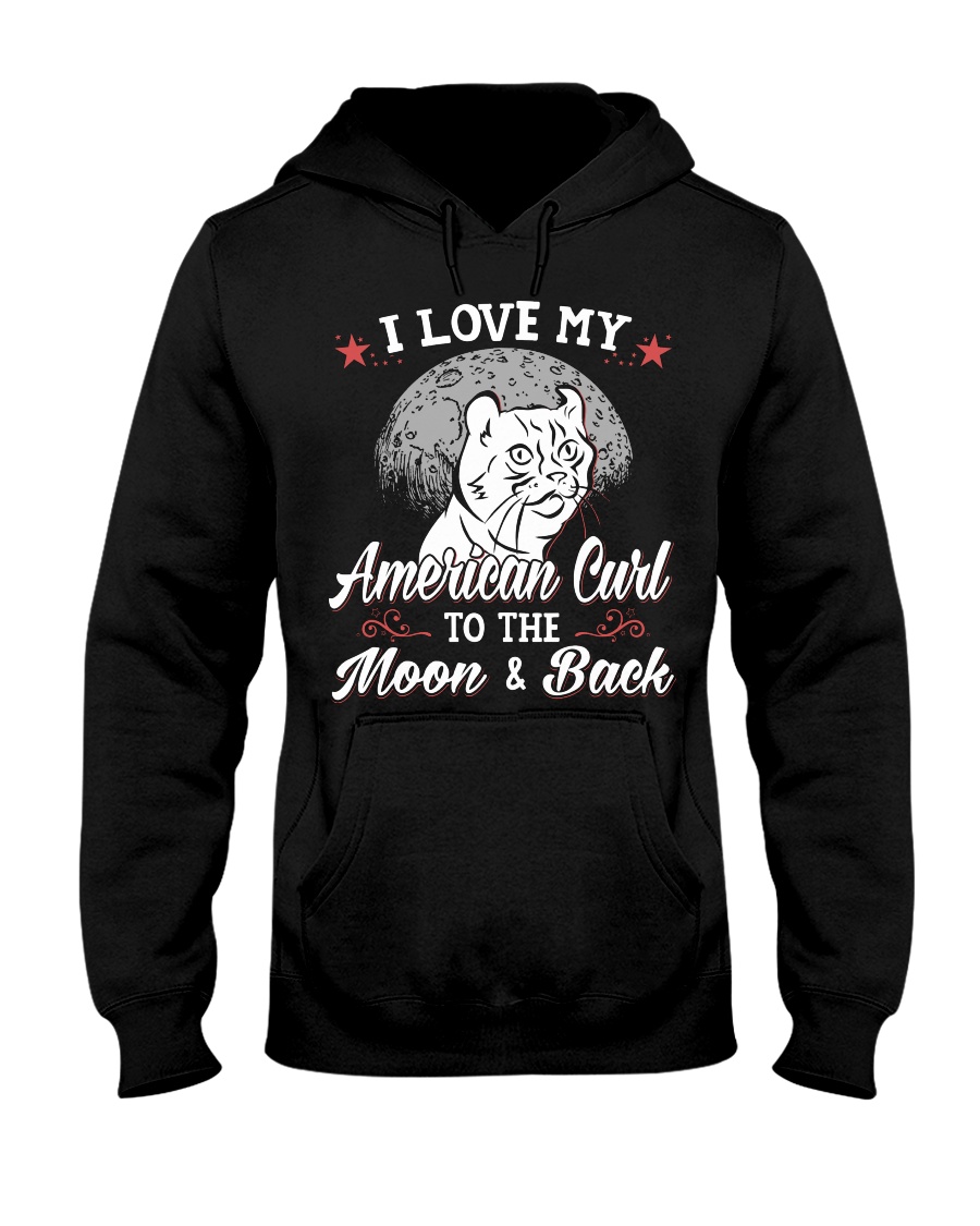 I Love My American Curl To The Moon And Back Hoodie - Image 2