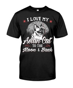 I Love My Asian Cat To The Moon And Back Sweatshirt