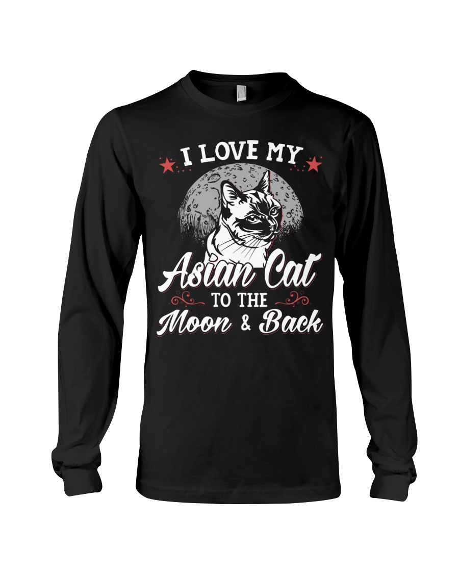 I Love My Asian Cat To The Moon And Back Sweatshirt - Image 3