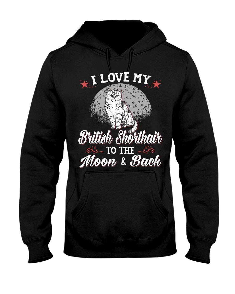I Love My British Shorthair To The Moon And Back Sweatshirt - Image 2