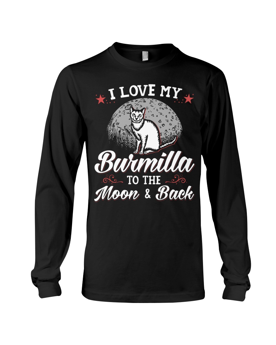 I Love My Burmilla To The Moon And Back Hoodie - Image 3