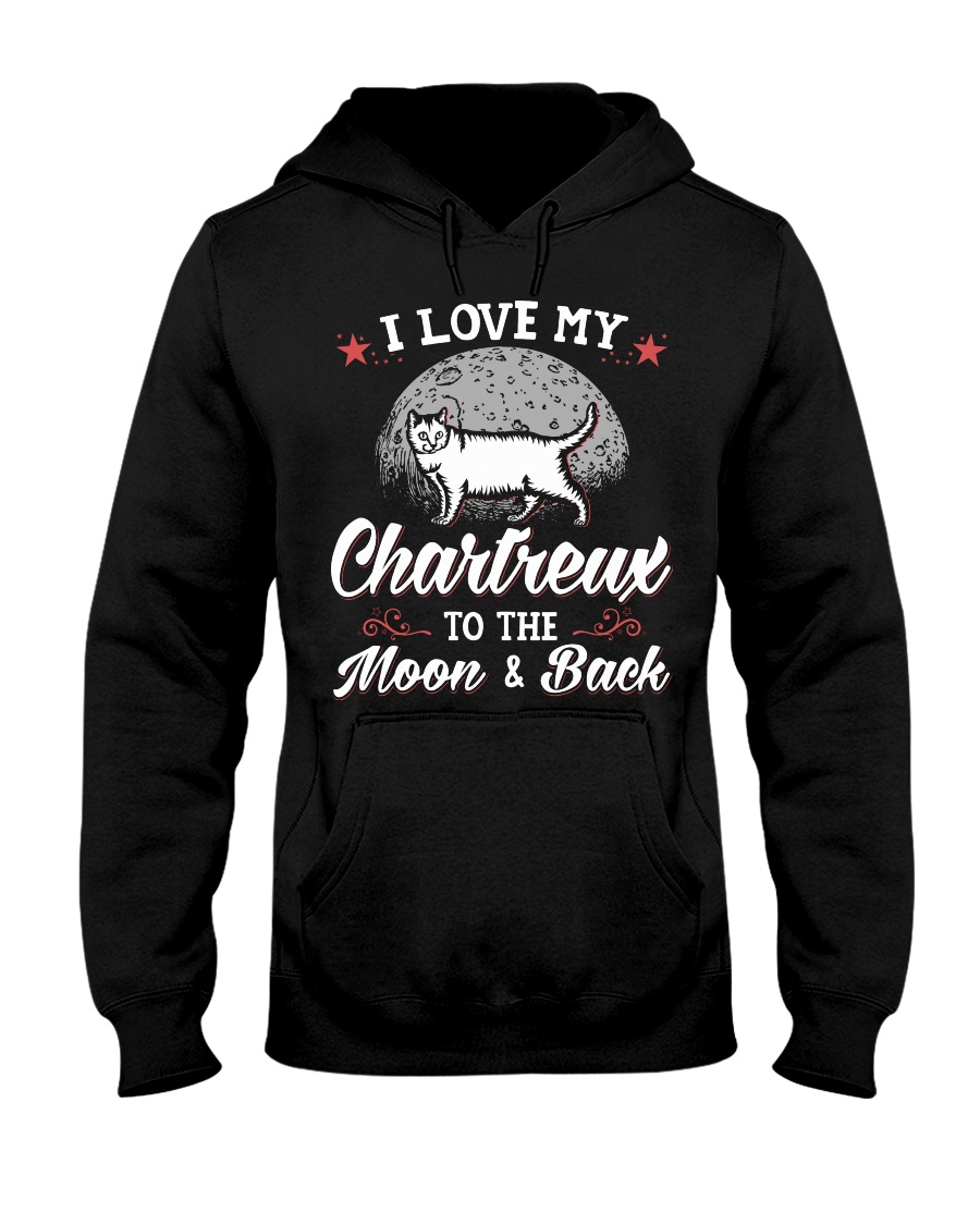 I Love My Chartreux To The Moon And Back T-Shirt - Image 2