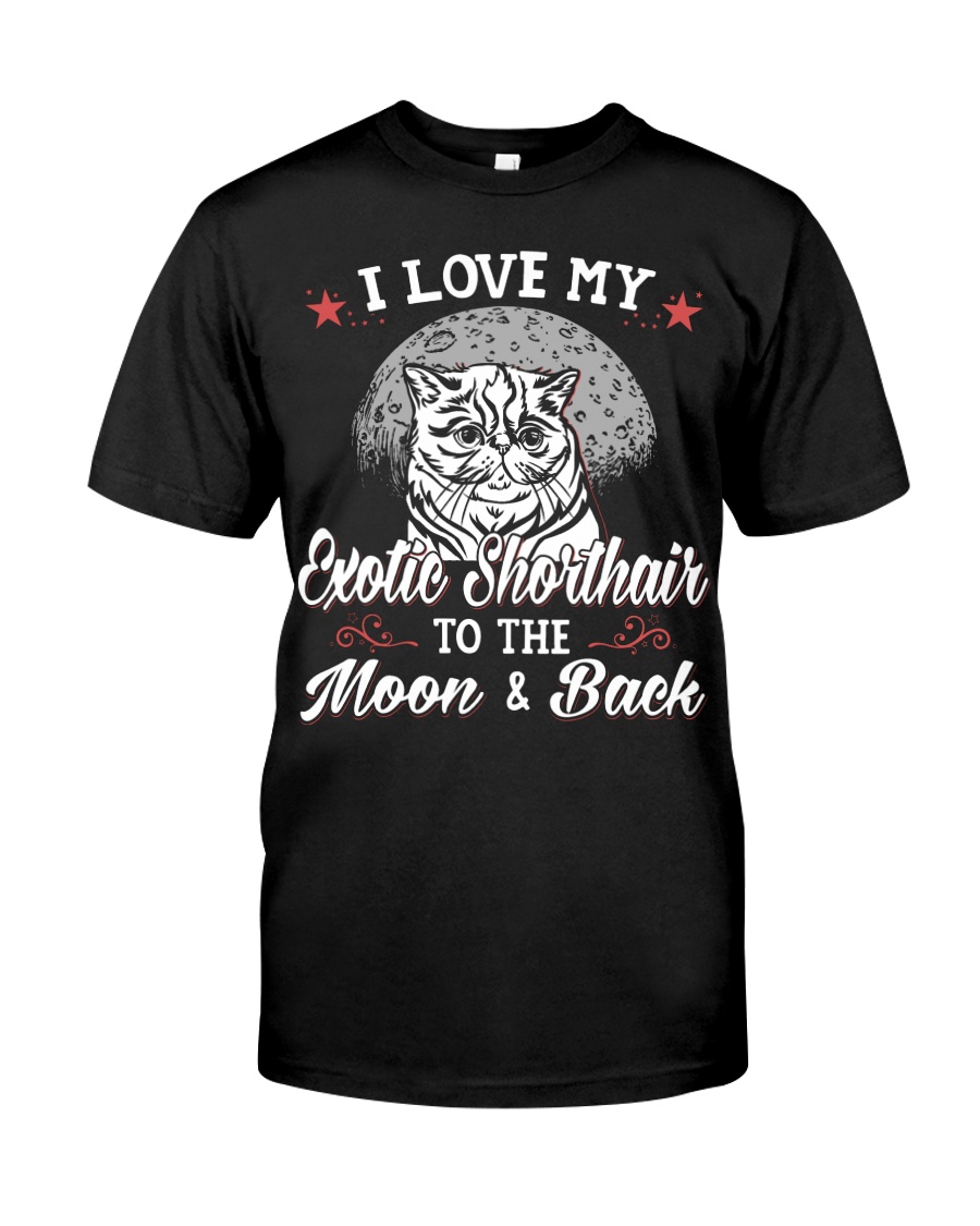 I Love My Exotic Shorthair To The Moon And Back Hoodie
