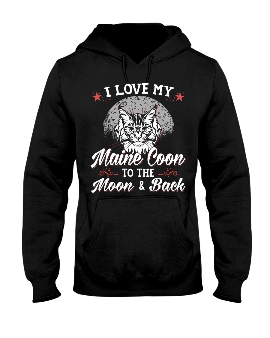 I Love My Maine Coon To The Moon And Back T-Shirt - Image 2