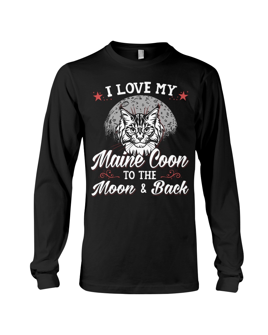 I Love My Maine Coon To The Moon And Back T-Shirt - Image 3