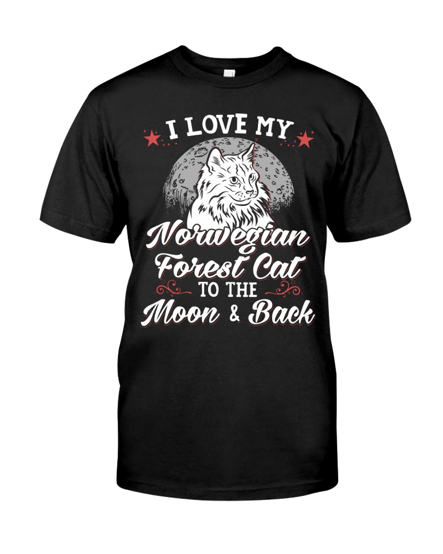 I Love My Norwegian Forest Cat To The Moon And Back Hoodie