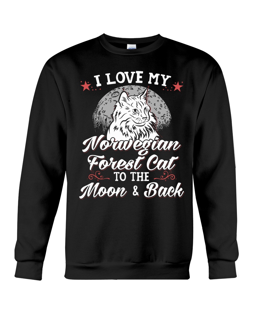 I Love My Norwegian Forest Cat To The Moon And Back Hoodie - Image 4