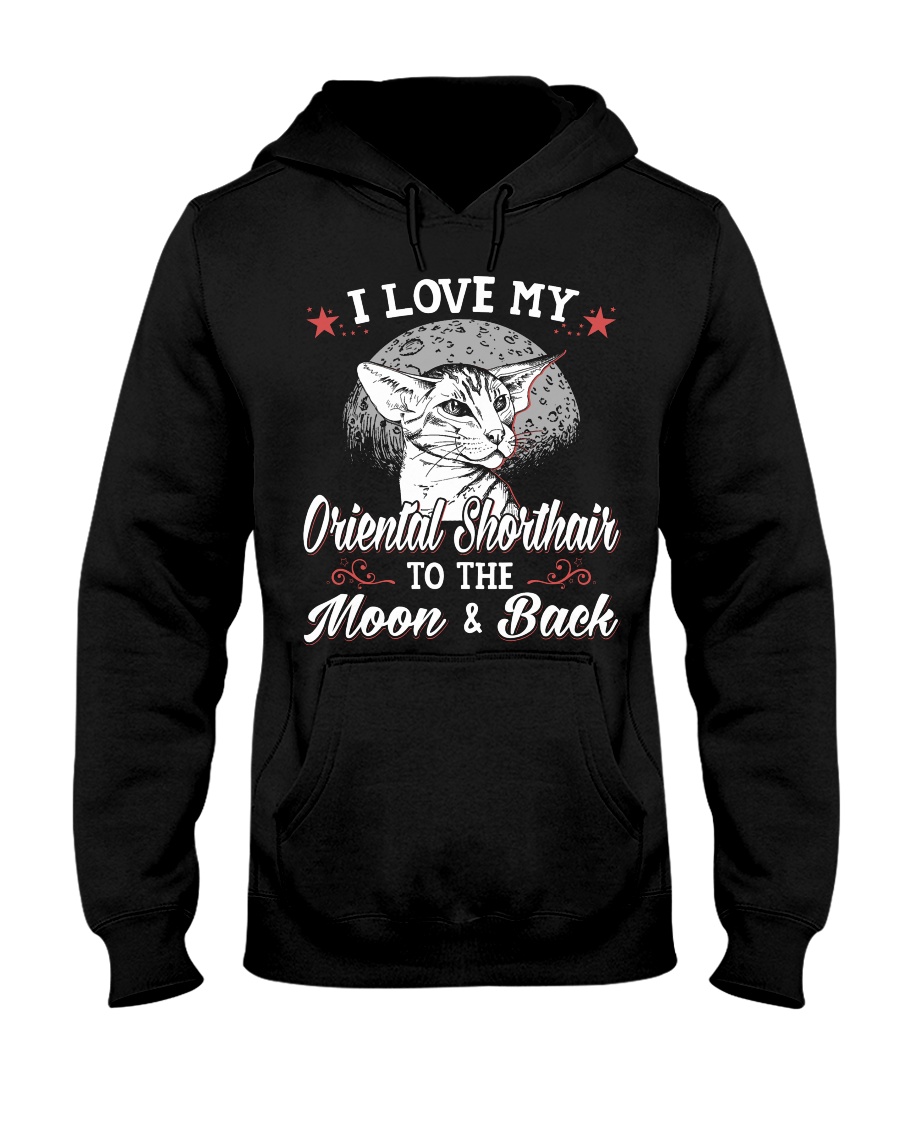 I Love My Oriental Shorthair To The Moon And Back Sweatshirt - Image 2