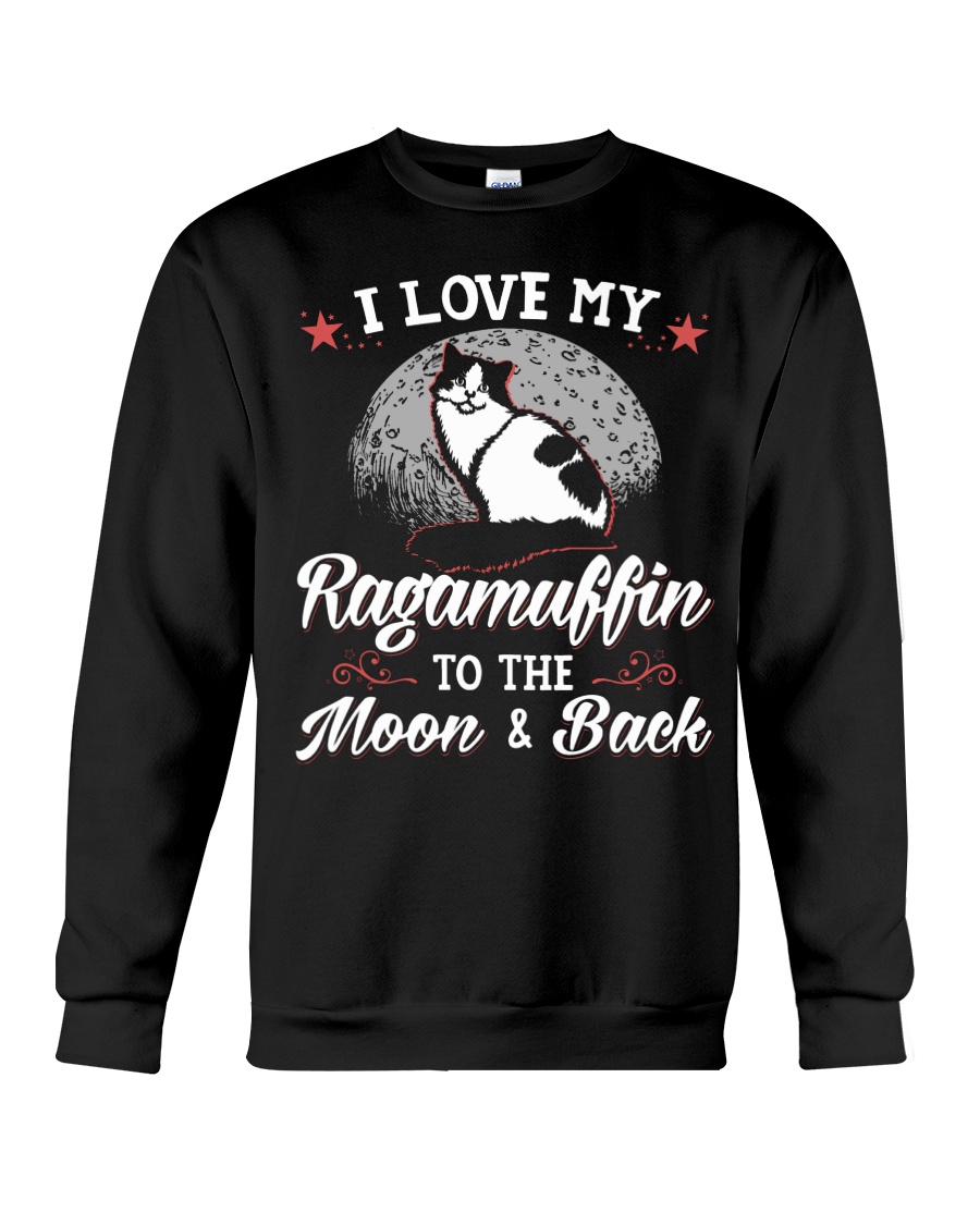 I Love My Ragamuffin To The Moon And Back Crewneck Sweatshirt - Image 4