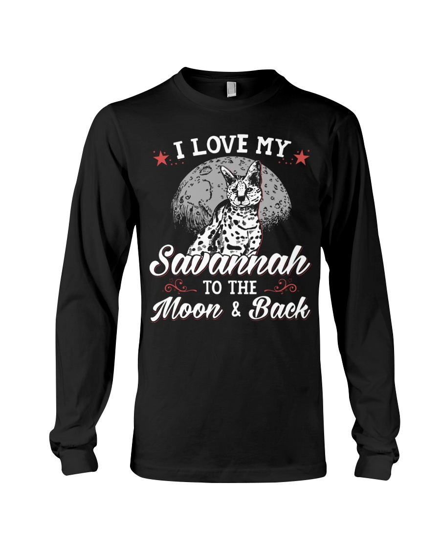 I Love My Savannah To The Moon And Back T-Shirt - Image 3