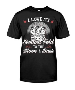 I Love My Scottish Fold To The Moon And Back Sweatshirt