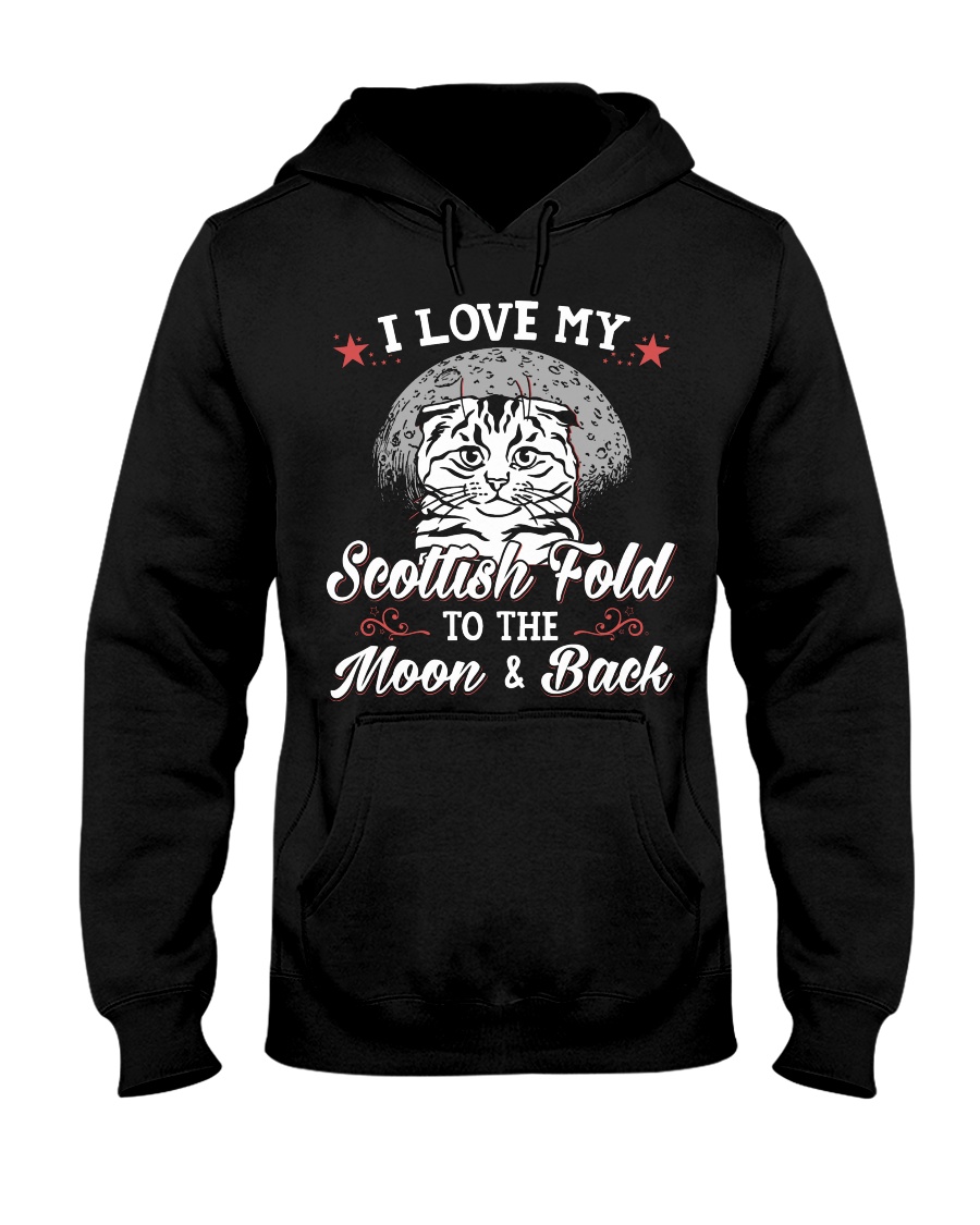 I Love My Scottish Fold To The Moon And Back Sweatshirt - Image 2