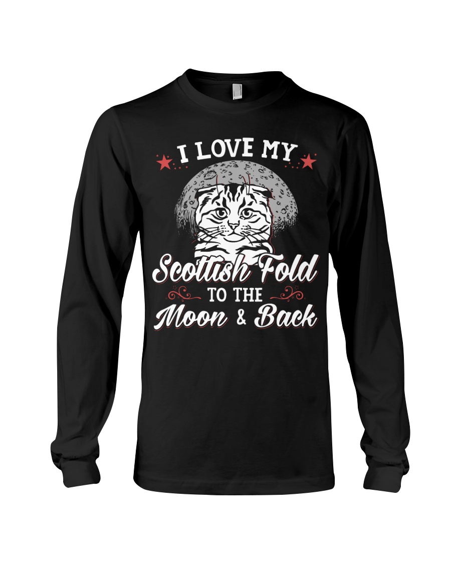 I Love My Scottish Fold To The Moon And Back Sweatshirt - Image 3