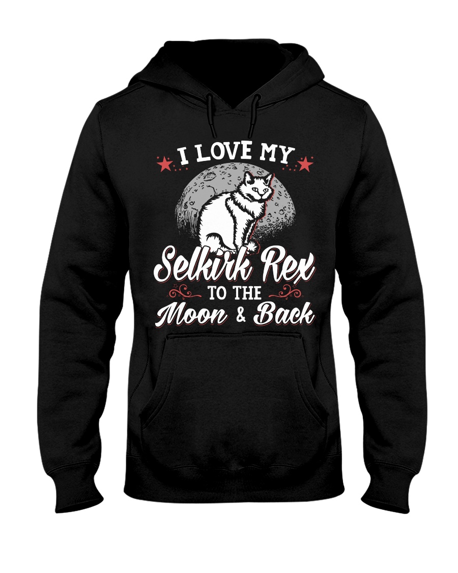 I Love My Selkirk Rex To The Moon And Back Hoodie - Image 2