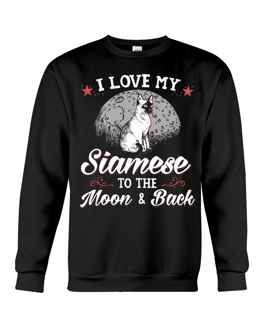 I Love My Siamese To The Moon And Back T-Shirt - Image 4