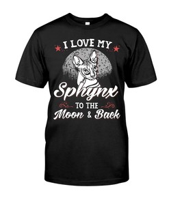 I Love My Sphynx To The Moon And Back Hoodie