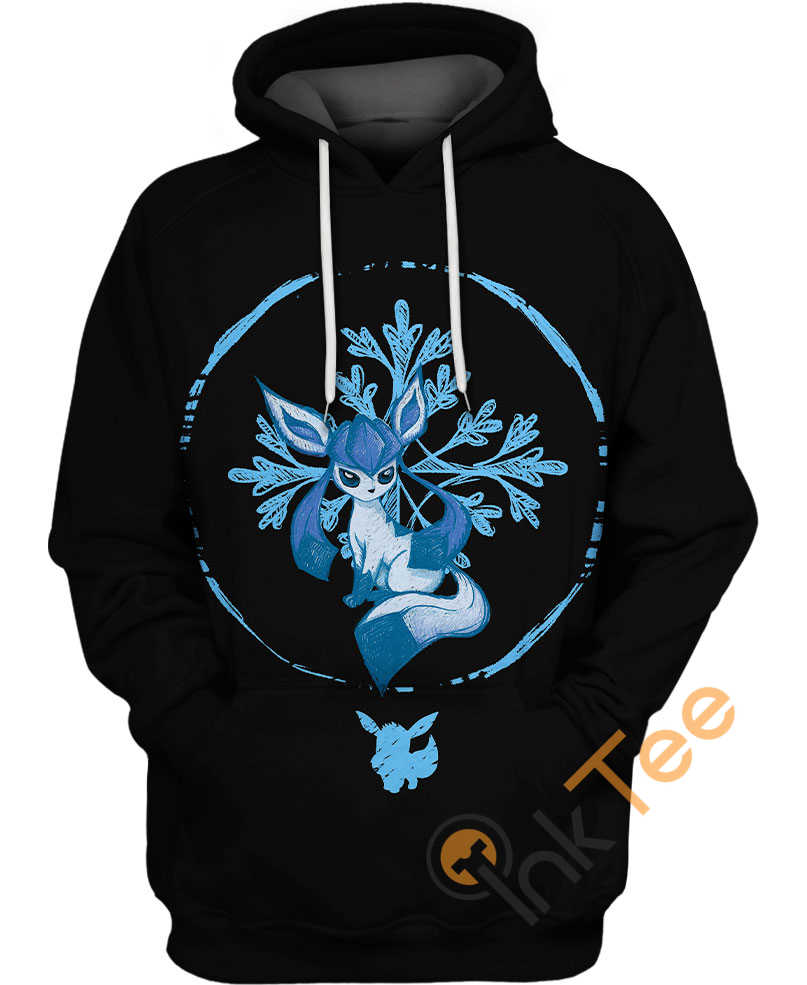 Ice Glaceon Pokemon - 3D All Over Print Hoodie