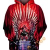 Ichigo On Iron Throne Anime Inspired 3D Hoodie